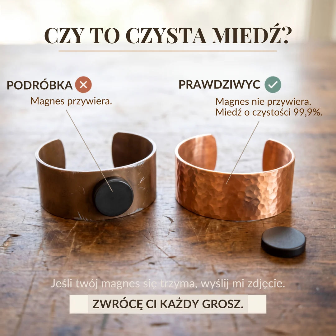 NASZYJNIK Z MIEDZI I CEDRU
